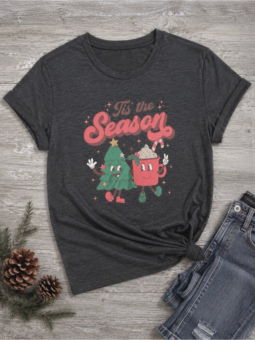 🎄Christmas “Tis The Season” Graphic Tee | Size: XL New
